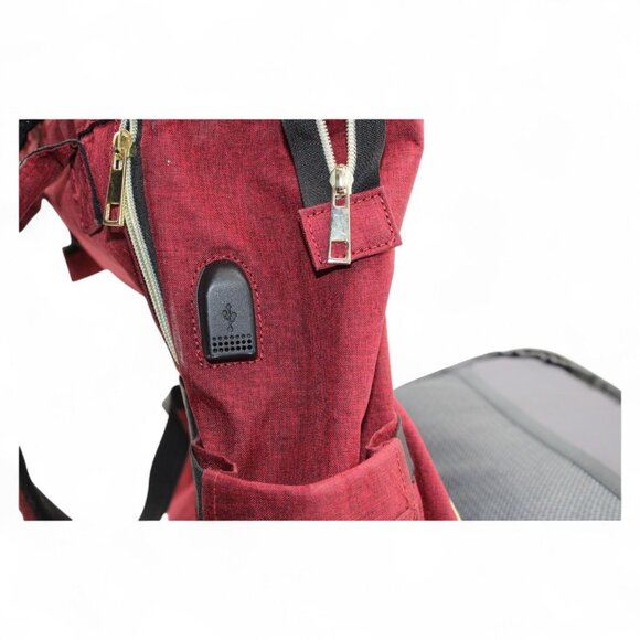 Lovevook Laptop Backpack For Women 18" Red Water-Resistant Travel Bag W/USB Port - Picture 7 of 10
